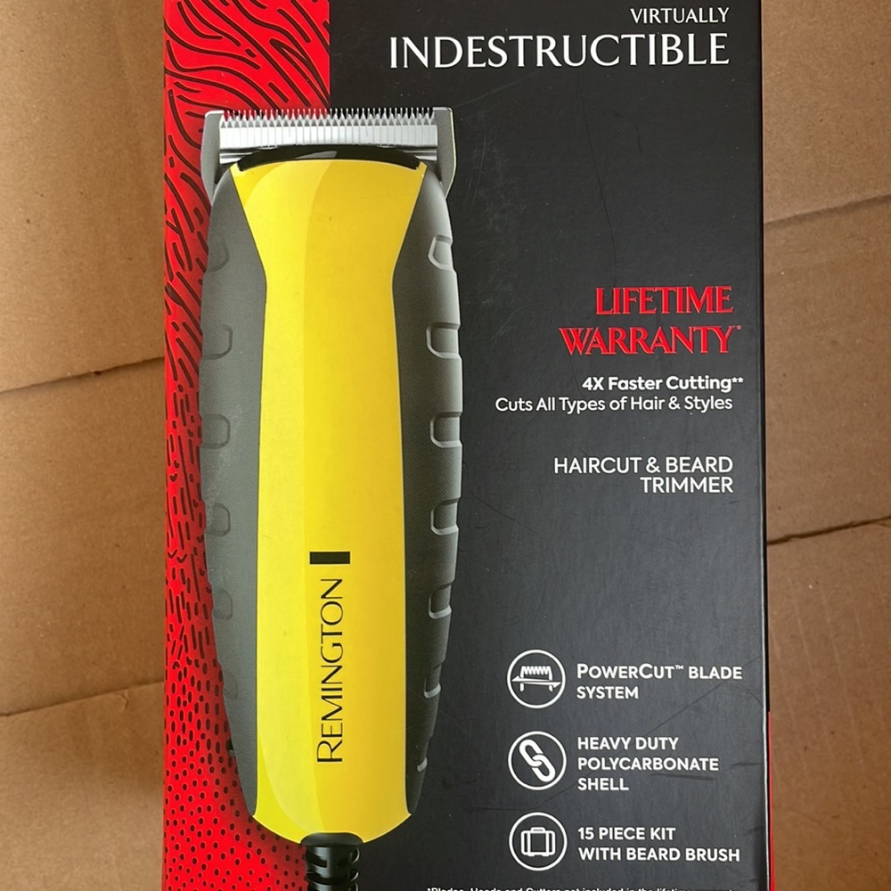 NEW haircut, and beard trimmer (Remington virtually indestructible